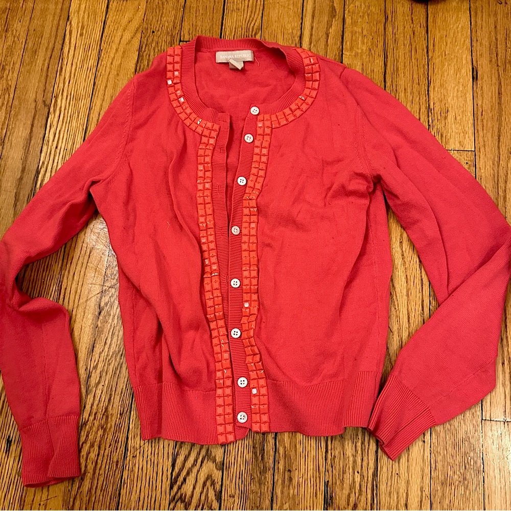 Banana Republic jeweled cardigan